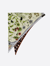 TRIANGULAR SCARF MINI / LEOPARD BEG
