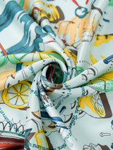 SILK SCARF 65 / HOT WINE