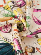 SILK SCARF 65 / HOT WINE