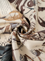 SILK SCARF 65 / HOT WINE