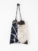 REVERSIBLE PRINT TOTE BAG L / SQUARE BELT