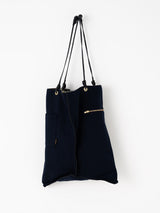 REVERSIBLE PRINT TOTE BAG L / SQUARE BELT