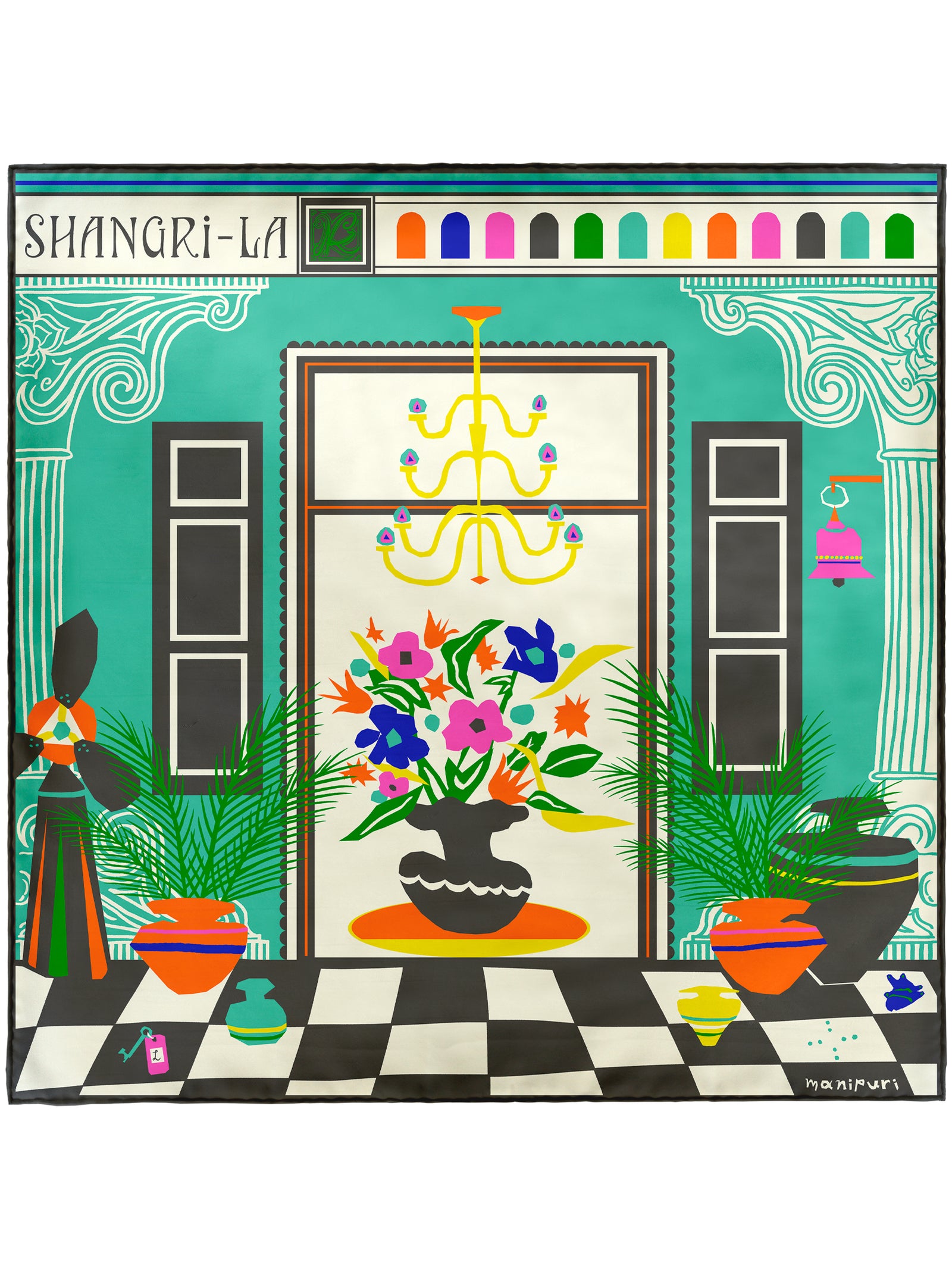 シルクスカーフ65＞シャングリラ – manipuri