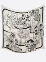 COTTON SILK STOLE 120 / GLASS DOME FLOWER