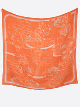 COTTON SILK STOLE 120 / GLASS DOME FLOWER