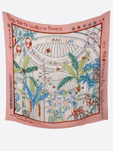 COTTON SILK STOLE 120 / TOROPICAL GARDEN