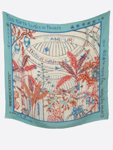 COTTON SILK STOLE 120 / TOROPICAL GARDEN