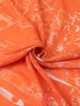 COTTON SILK STOLE 120 / GLASS DOME FLOWER