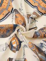 COTTON SILK STOLE 120 / BALLOON BANDANA