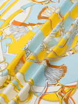 <Silk scarf 65> Pirouette