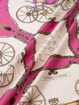 <Silk Scarf 65> Carriage