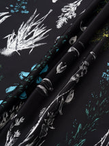 <Silk scarf 65> Botanical flower