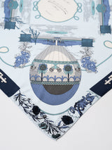 SILK SCARF 88 / FLOWER BALLOON