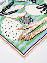 <Silk scarf 65> Veggie