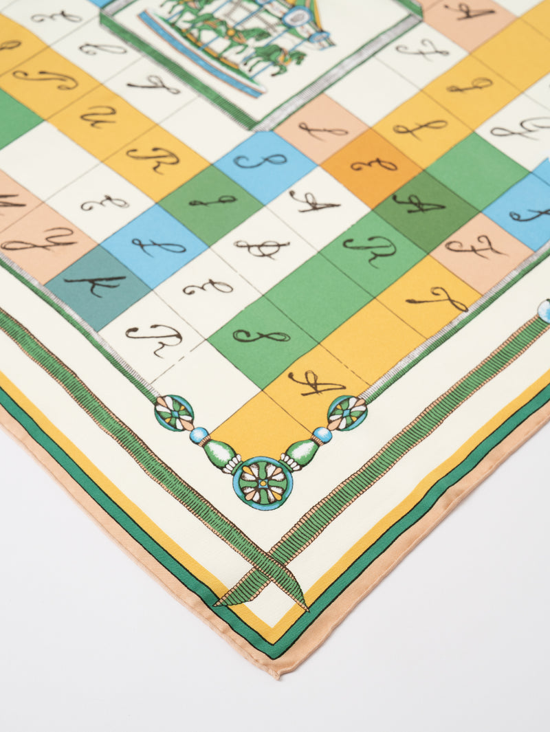 ＜manipuri＞SILK 88×88 スカーフ シルクスカーフ88＞クロスワード – manipuri