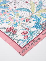 <Silk Scarf 65> Tropical Garden