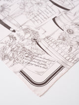 <Silk scarf 88> Glass dome flower