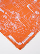 <Silk scarf 88> Glass dome flower