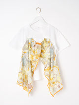 BUSTIER T-SHIRT / COLLAGE JUNGLE FRUIT