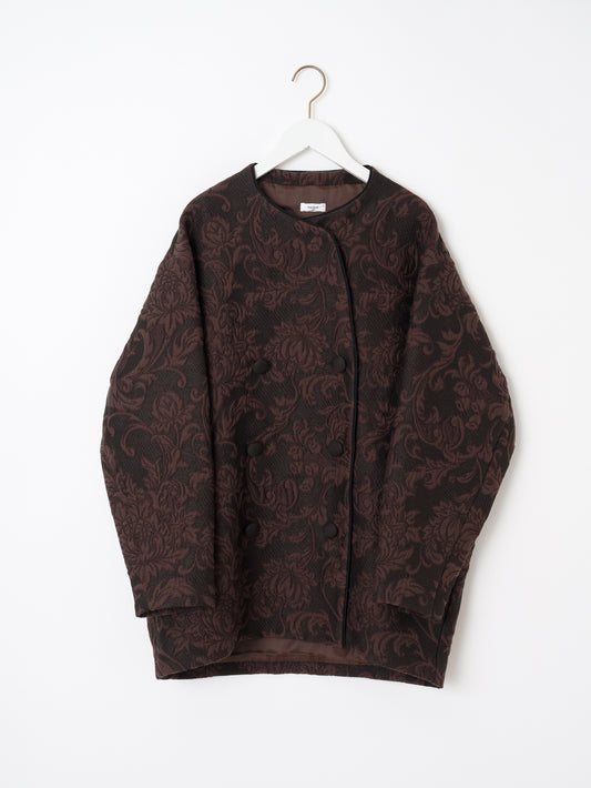 ＜ジャガードコクーンコート＞アラベスク