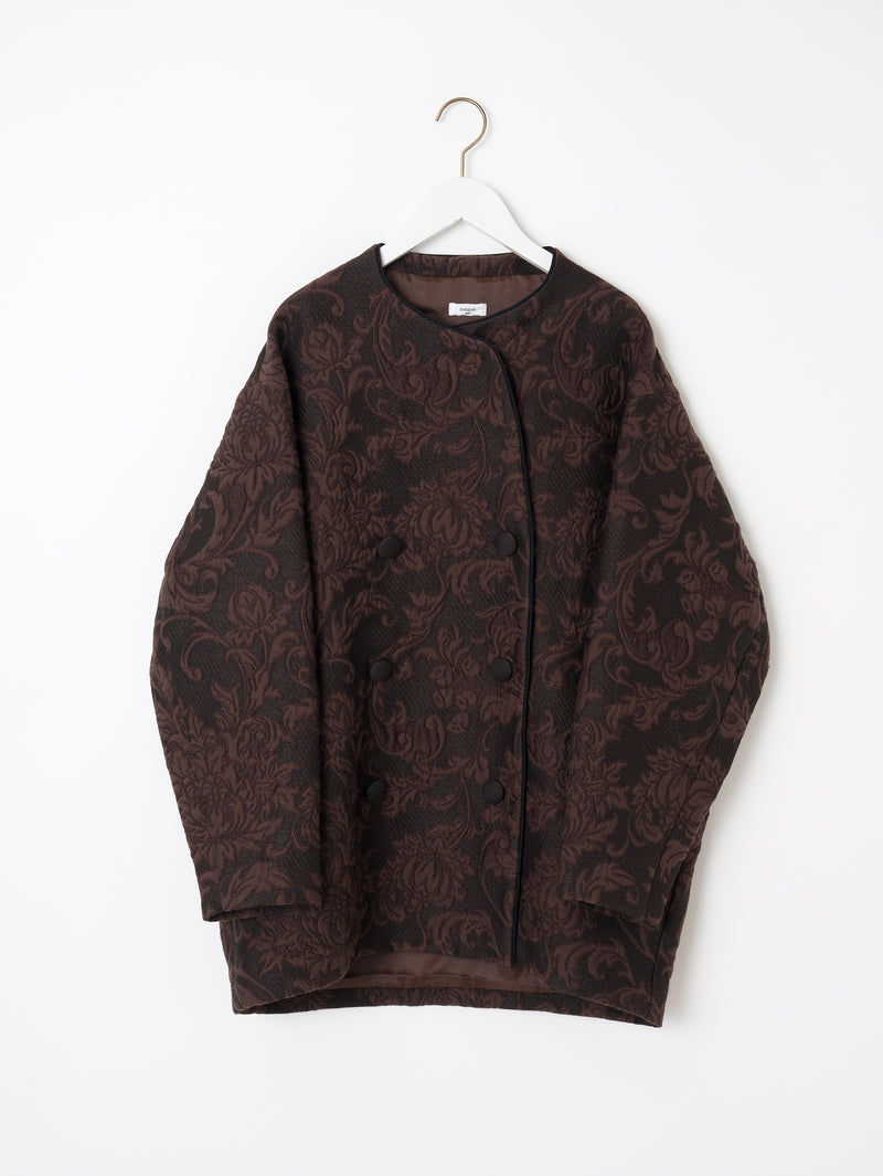 ＜ジャガードコクーンコート＞アラベスク