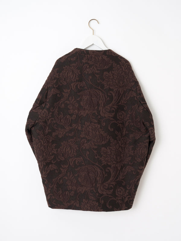 ＜ジャガードコクーンコート＞アラベスク