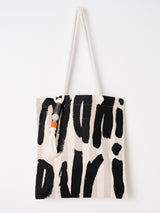 <Printed fabric tote bag> Logo
