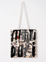 <Printed fabric tote bag> Logo