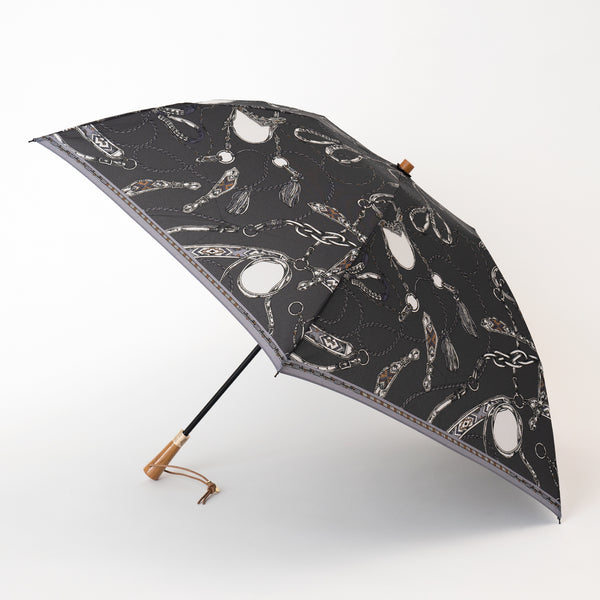 マニプリ★極美品★晴雨兼用折傘★パーク★ライトグレー manipuri（マニプリ） 軽量 折りたたみ傘 晴雨兼用 ポーチ付き