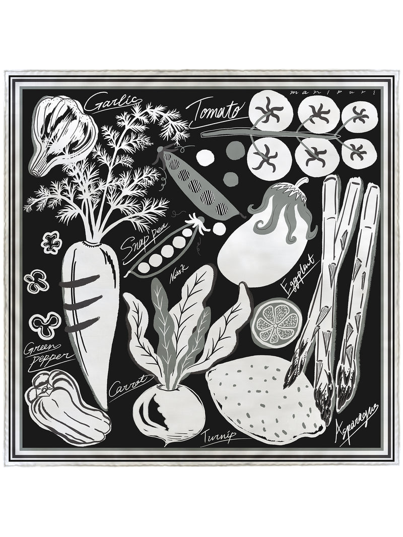 シルクスカーフ65＞ベジ – manipuri