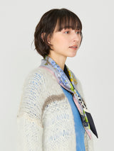 TRIANGULAR SCARF MINI / FLORAL TEA