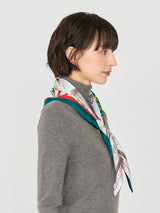 TRIANGULAR SCARF MINI / BOTANIC GARDEN