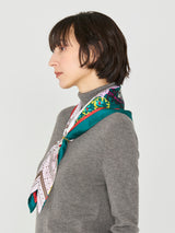 TRIANGULAR SCARF MINI / BOTANIC GARDEN