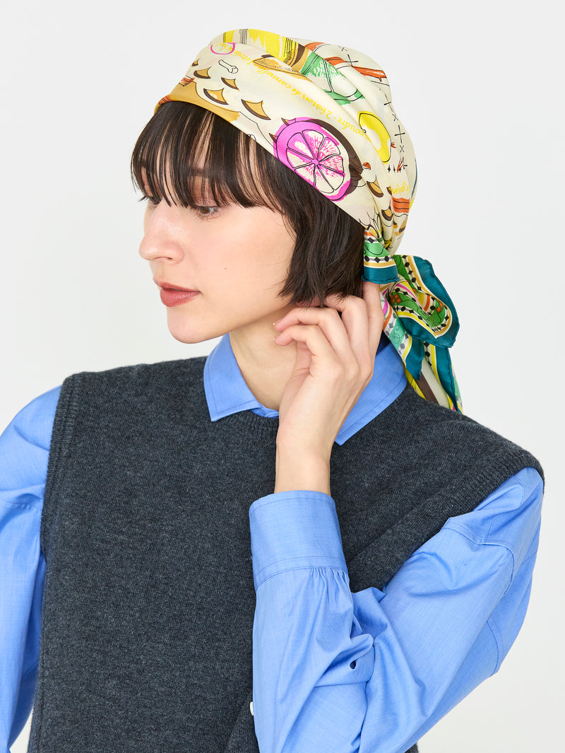 シルクスカーフ88＞ホットワイン – manipuri