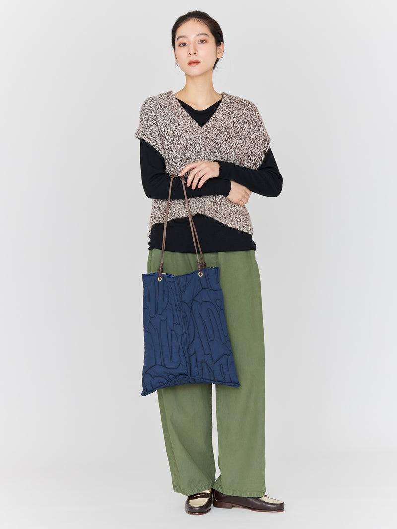 Manipuri キルティング　トートバッグ キルティングトートバッグL＞manipuri