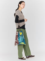 REVERSIBLE PRINT TOTE BAG L / BALLOON SKY