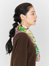 SILK SCARF 65 / HOT WINE