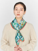 SILK SCARF 65 / HOT WINE