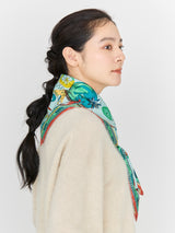SILK SCARF 65 / HOT WINE