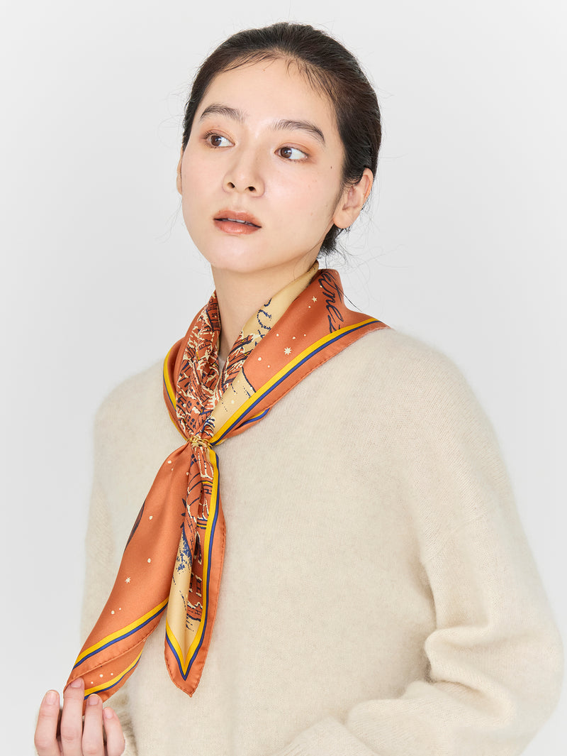 シルクスカーフ65＞ゴールデンナイト – manipuri