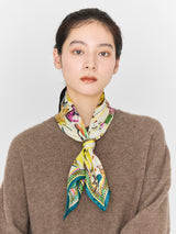 SILK SCARF 65 / HOT WINE