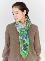 ＜ウールシルクストールヘリンボーン織120＞スローイングブーケ