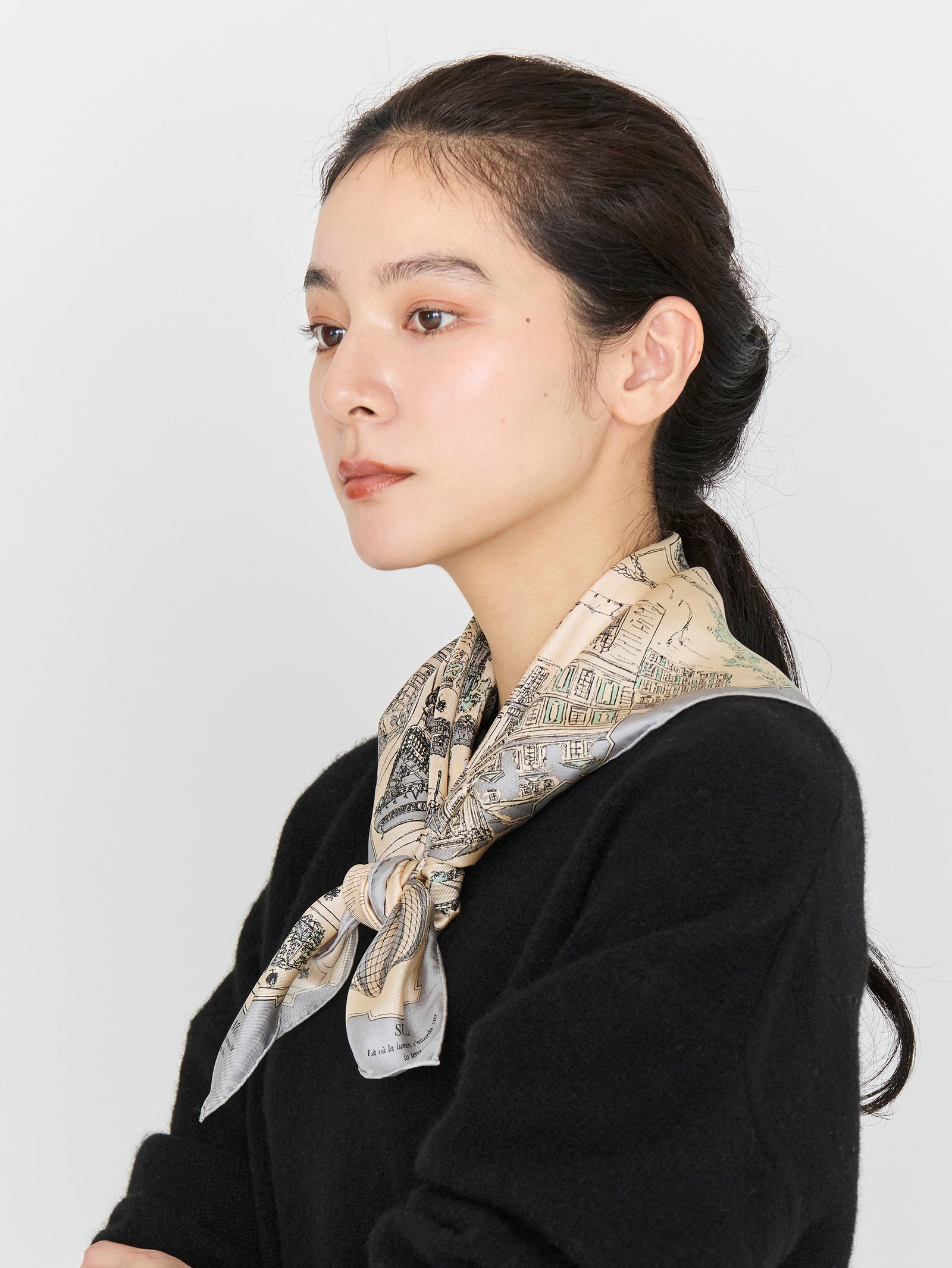 SILK SCARF 65 / VOYAGE A PARIS – manipuri