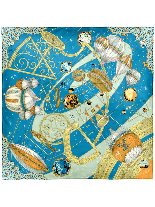 SILK SCARF 88 / PLANETARY BALLOON