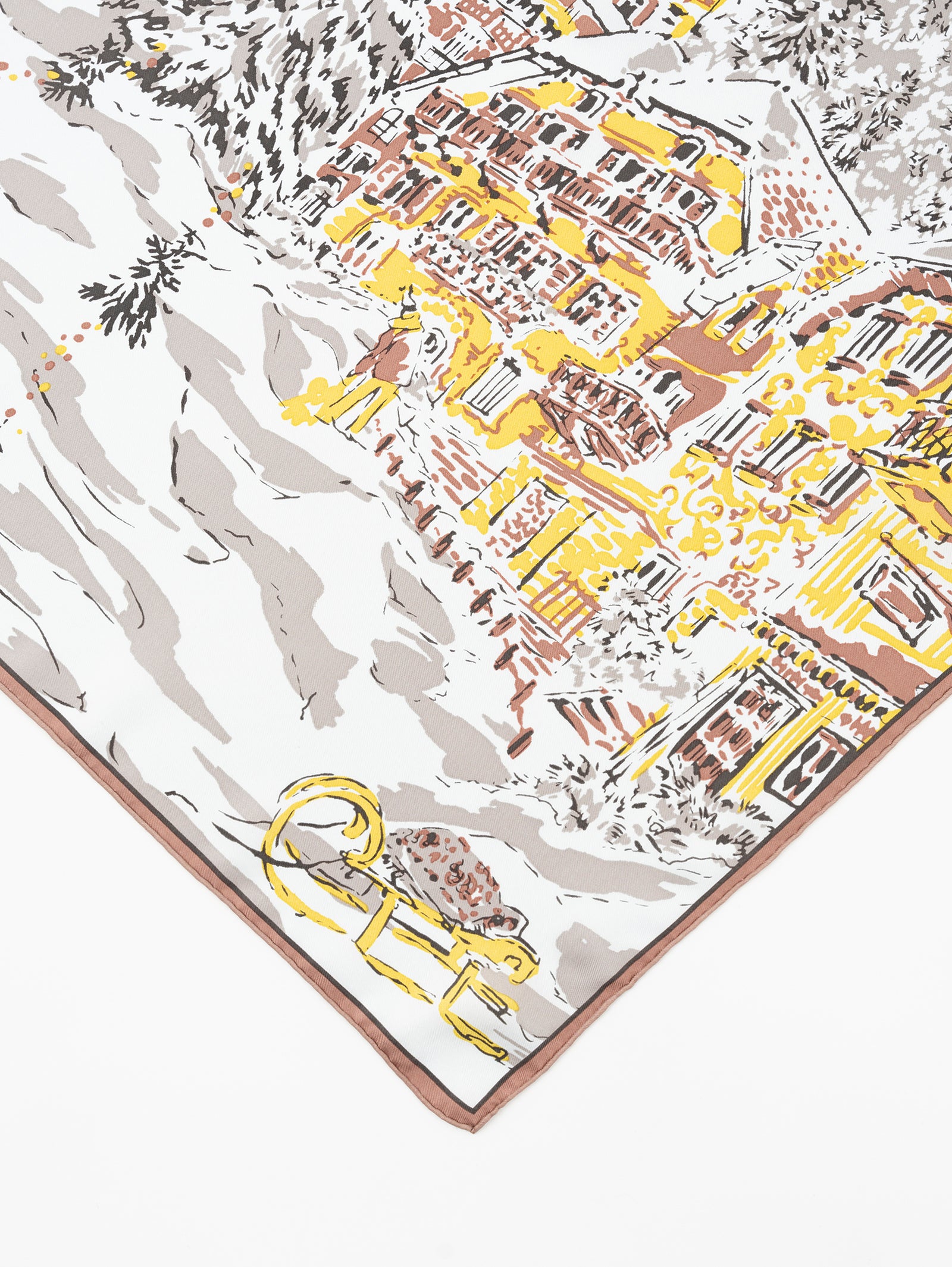 シルクスカーフ88＞ウィンタリーランドスケープ – manipuri