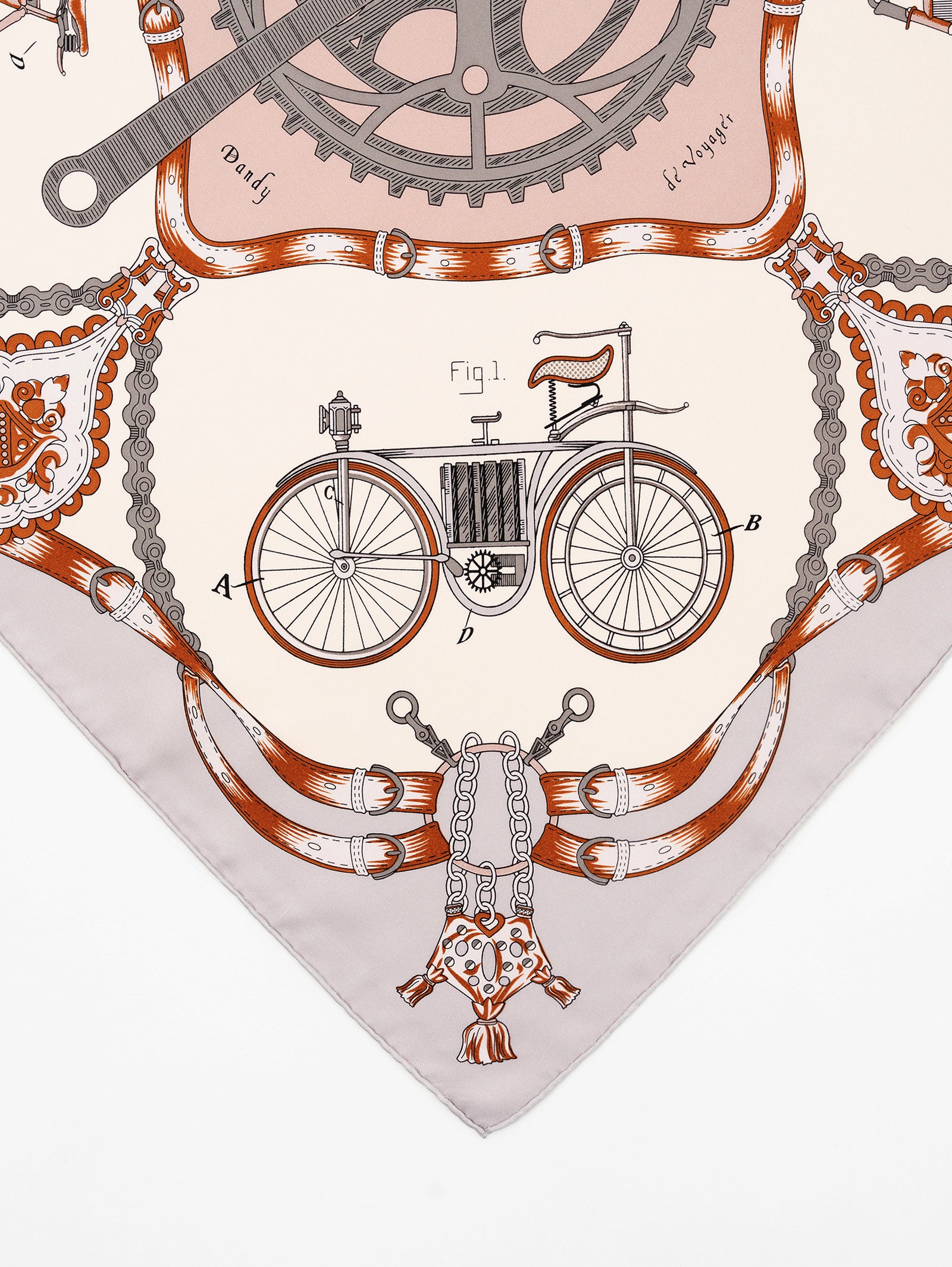 シルクスカーフ65＞ヴィンテージサイクル – manipuri