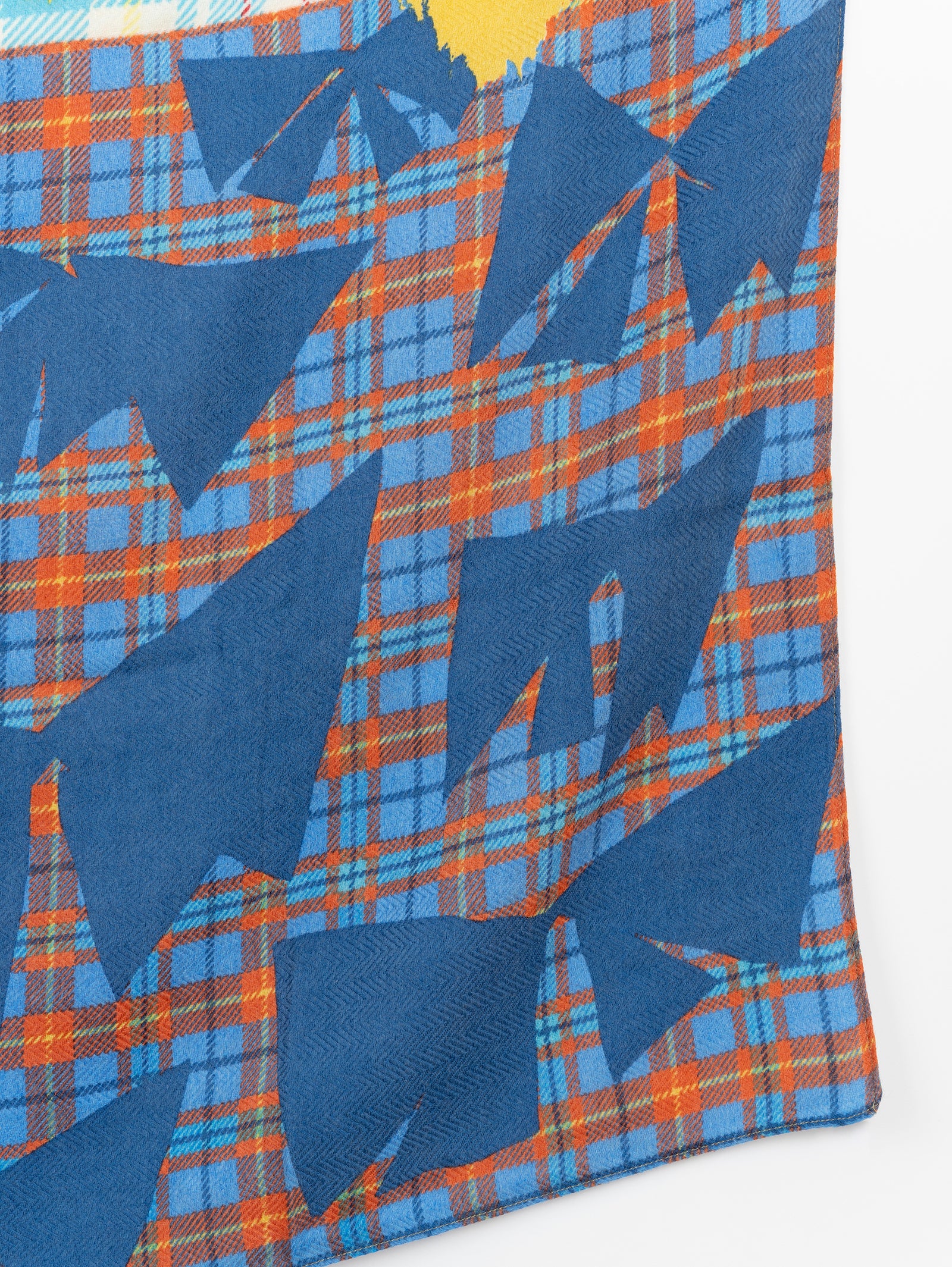 ウールシルクストールヘリンボーン織120＞コラージュチェック – manipuri