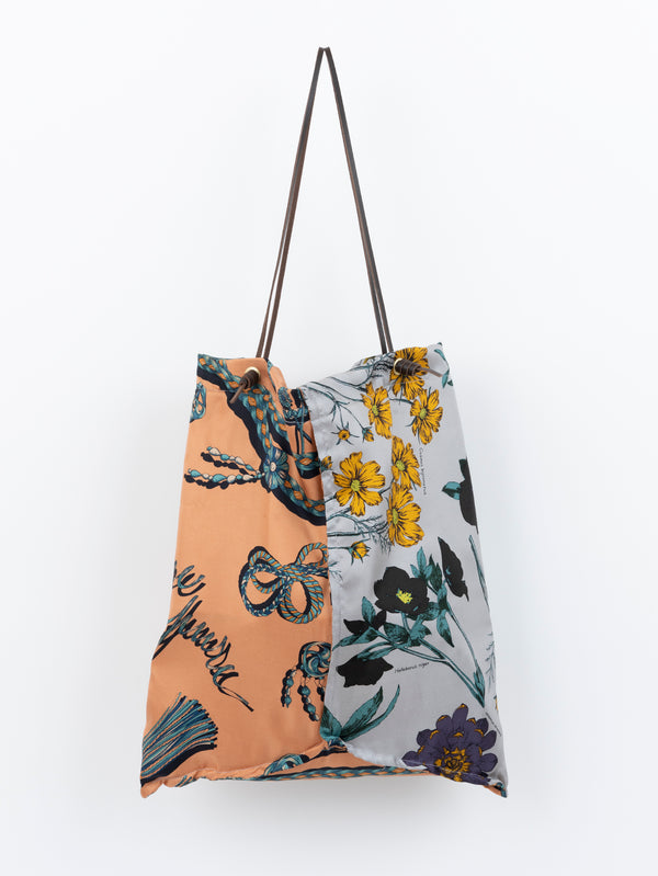 &lt;Reversible print tote bag L&gt; Autumn garden