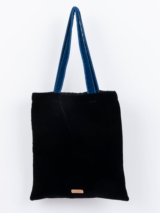 NO GUSSET TOTE BAG / JACQUARD & VELET