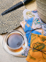 &lt;Manipuri Coffee&gt; Dip Dye Tassel Leopard 